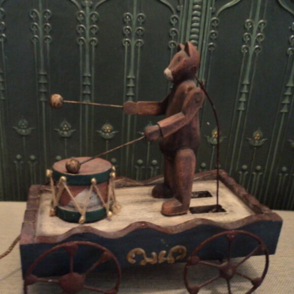 vintage pull along wooden toy - Picture 3 of 7